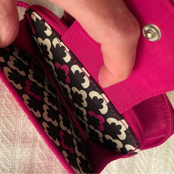Vera Bradley Pink Quilted Wristlet - Picture 4 of 7